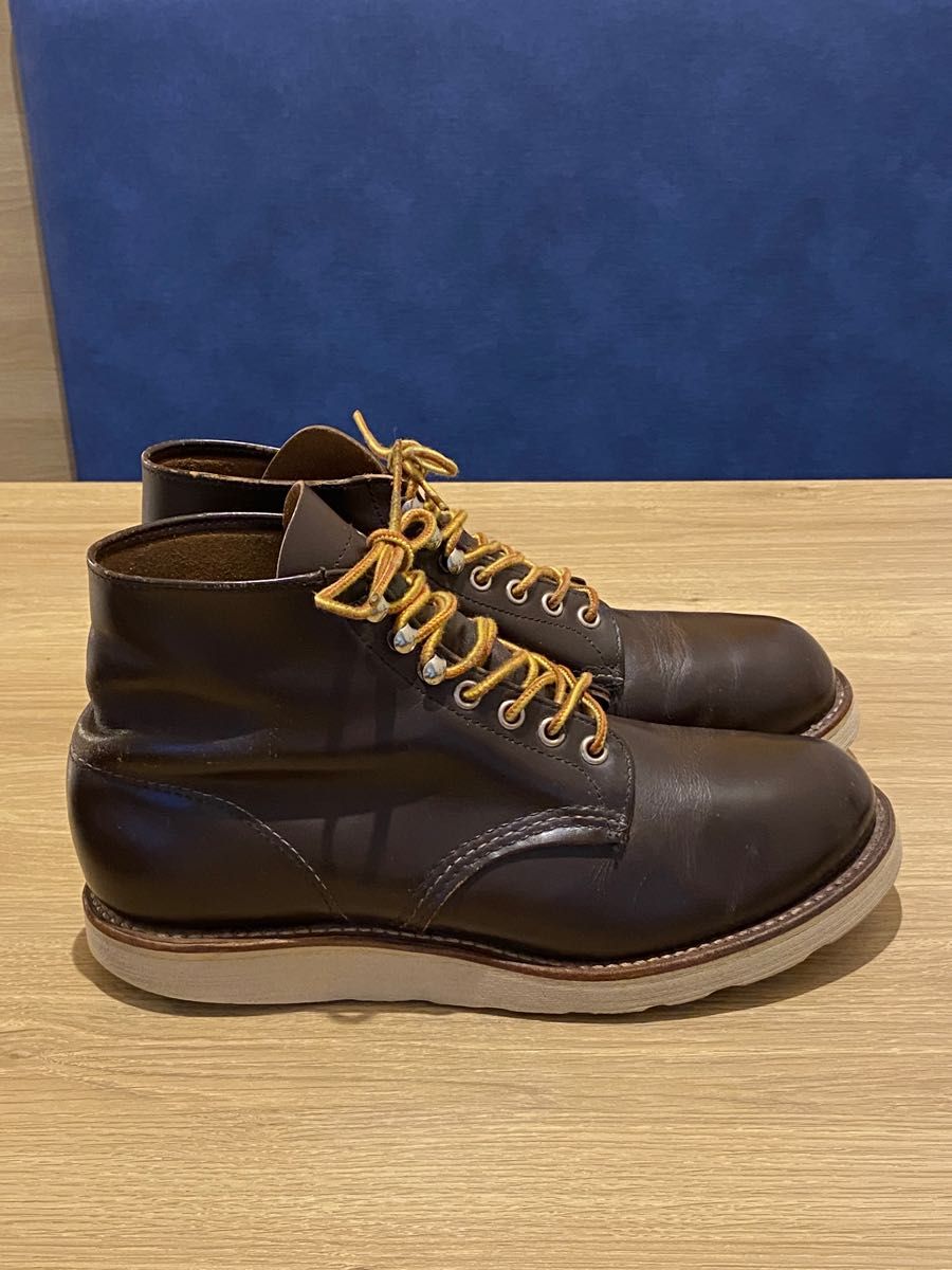 コレクション放出　良品　四角犬タグ　8160 レッドウィング　US7 ガラスレザー RED WING