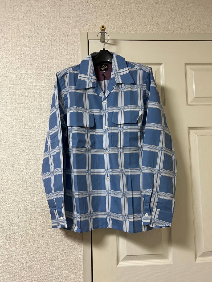 新品 未使用 Needles Classic Shirt Papillon Plaid Blue サイズS ニードルズ クラシック シャツ パピヨン プレイド ブルー_画像1