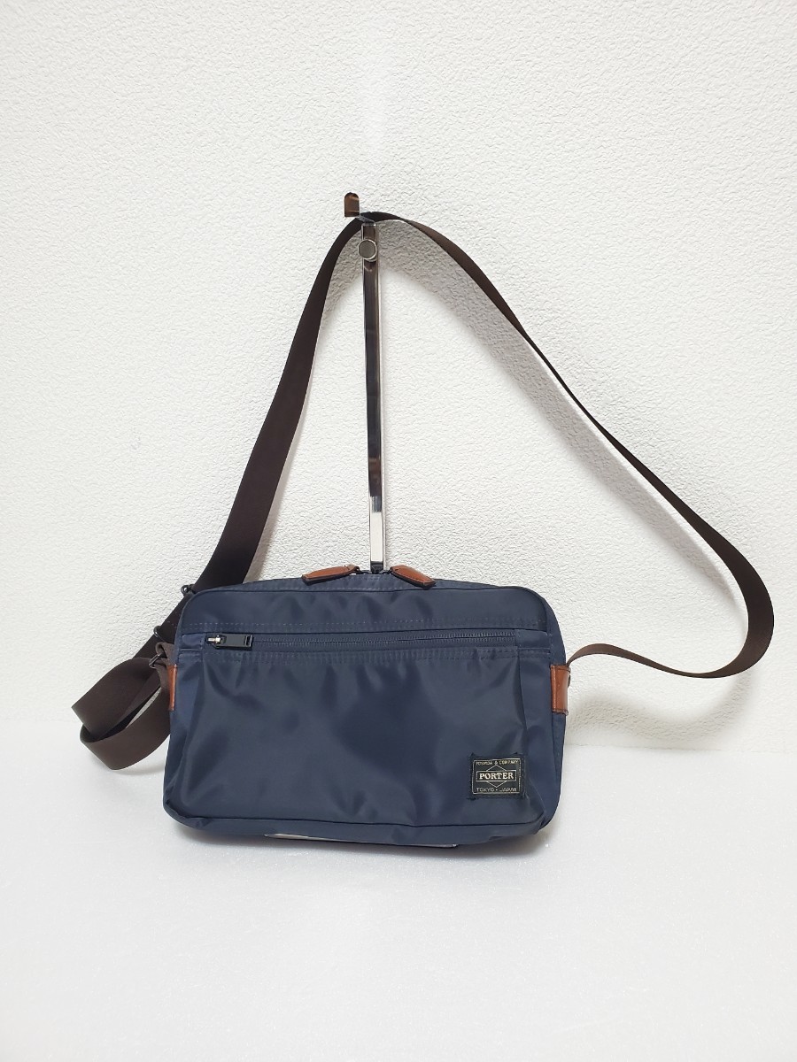 宅配 中古良品 PORTER ポーター 吉田カバン ショルダーバッグ ネイビー E68 ショルダーバッグ 宅配 中古良品 PORTER ポーター 吉田カバン ショルダーバッグ ネイビー E68 ショルダーバッグ