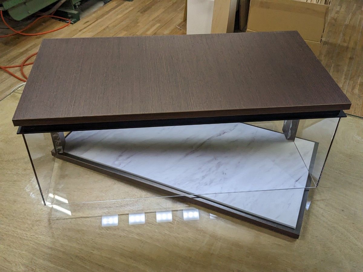 専用出品 アクリルショーケース 茶木目仕様