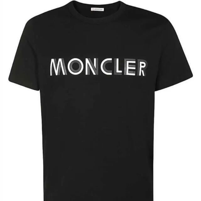 ☆希少☆ MONCLER Tシャツ ロゴ Ｍ モンクレール ブラック カットソー