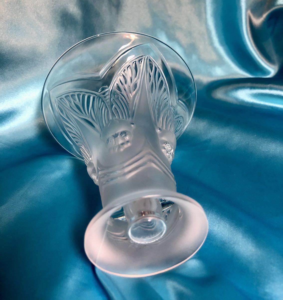 激安直営店 ルネラリック☆フラワーベース 花瓶♪オブジェ☆LALIQUE ♪箱付 クリスタルガラス