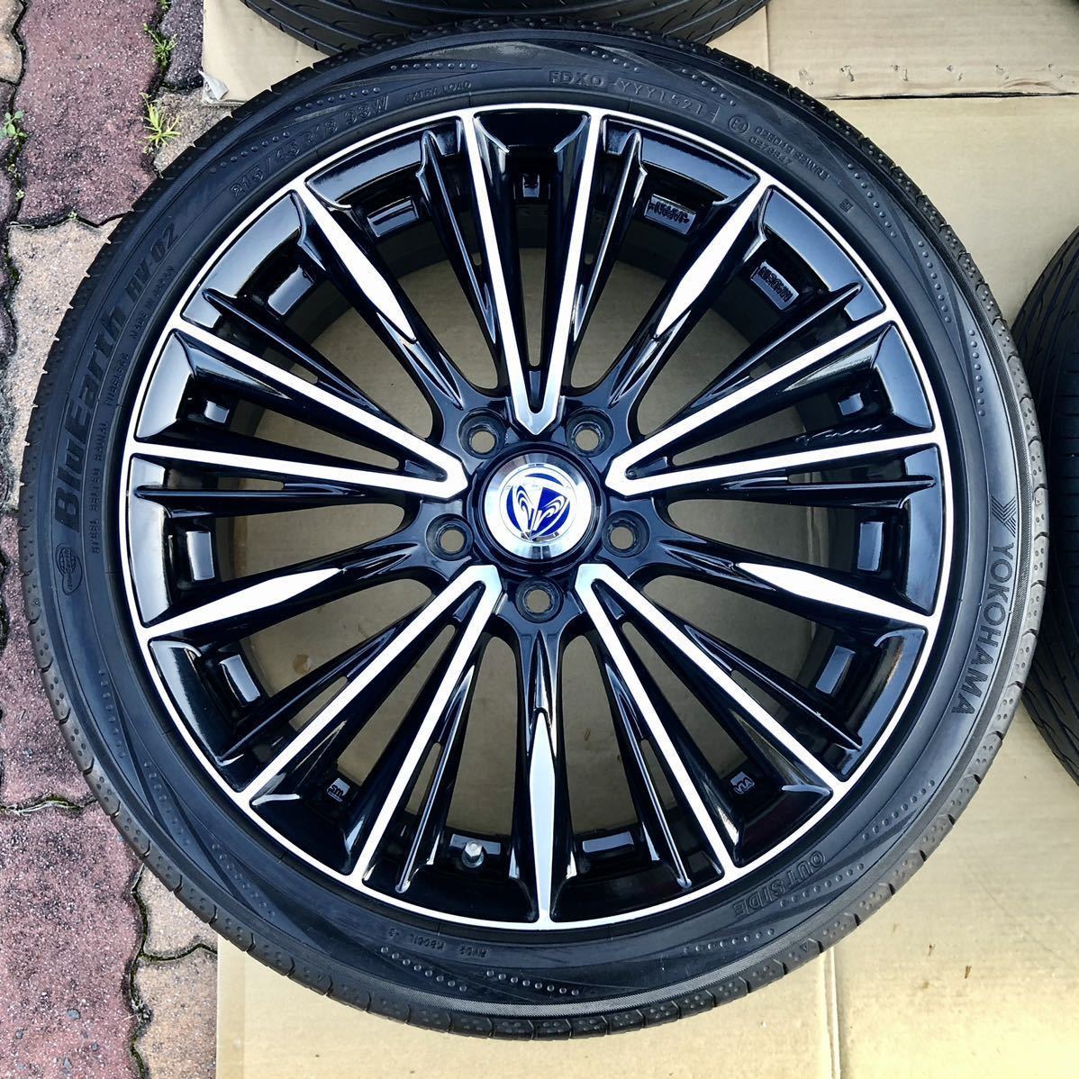 215/45R18 美品 レイズ ヴォウジェ 18インチ ブルーアース RAYS VERSUS