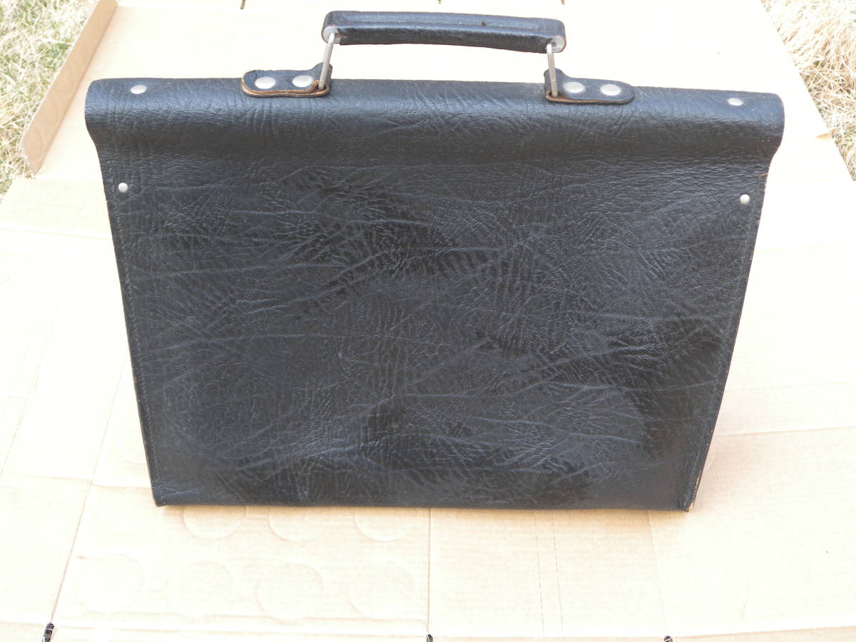 Black Leather Doctor Bag ドクターバッグ 書類鞄 ブラック 黒_画像2