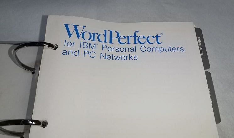 DOS版 WordPerfect 5.1 for IBM Personal Computers and PC Networks 1989年リリース　英語版_画像6