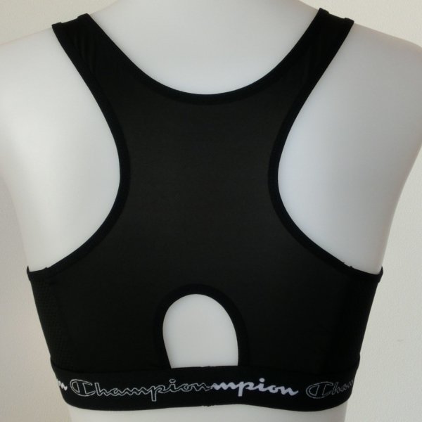 [L] Champion Champion spo bla0593s black sports bra ja-+ shorts cup attaching CW3HU302 #090. sweat speed .* ventilation 