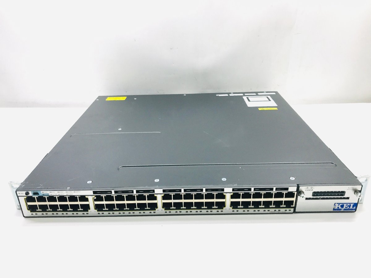 シスコ /Cisco WS-C3750X-48T-L V03 48ポート10/100/1000BASE-T スイッチ_画像1