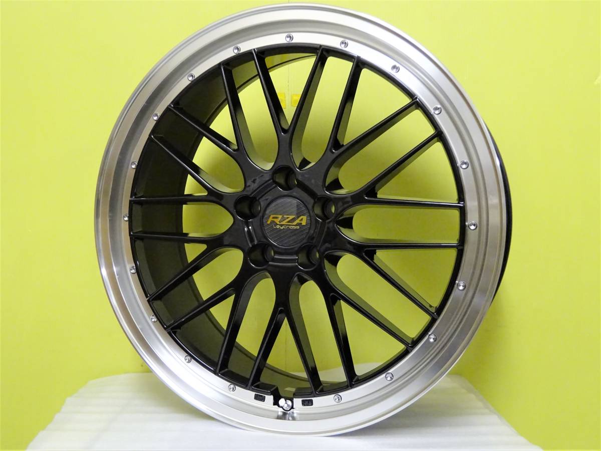 H2015 新品 4本 レイクロス レゼルヴァ REZERVA 21 x 8.5J +38 5H 114.3 黒 ブラック アルファード ヴェルファイア NX RX アウトランダー