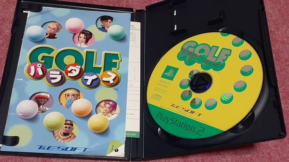 * PS2 110 jpy uniformity [ Golf pala dice ] box / instructions / operation guarantee attaching /2 sheets till Quick post . postage 185 jpy 