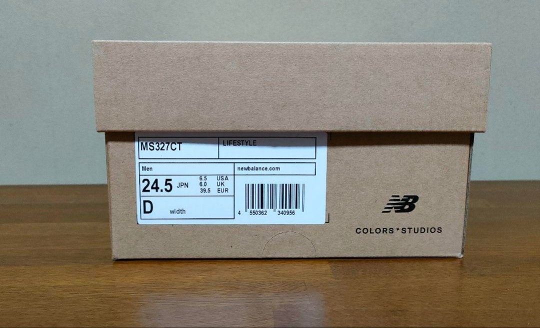 ②希少【新品未使用】COLORS×STUDIOS × New Balance 327 MS327CT "Black"　24.5cm