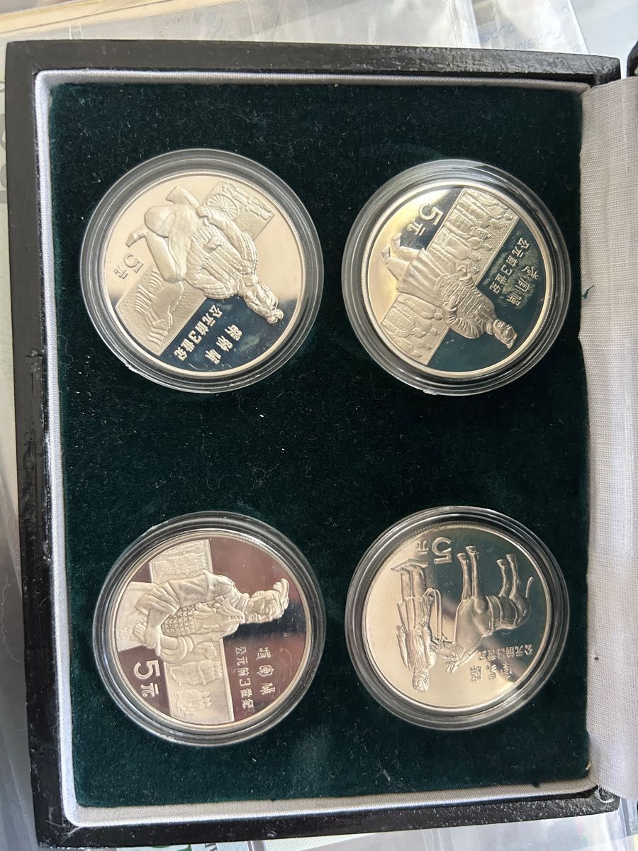 中国 銀貨 記念コイン 4枚