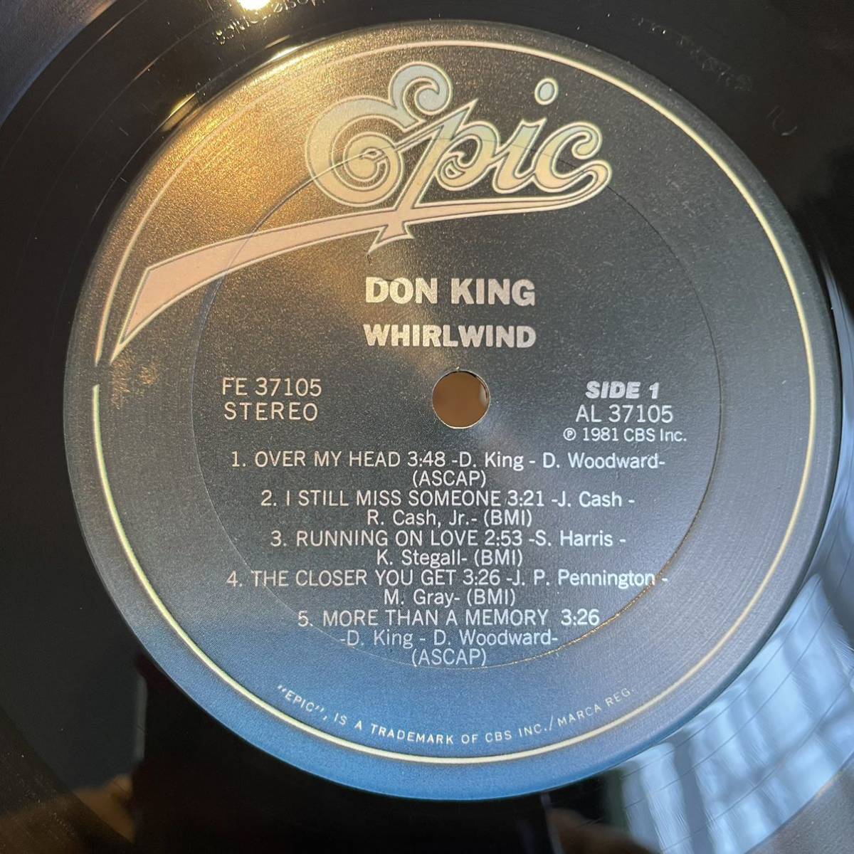 【US盤Org.】Don King Whirlwind (1981) Epic FE 37105 シュリンク美品_画像3