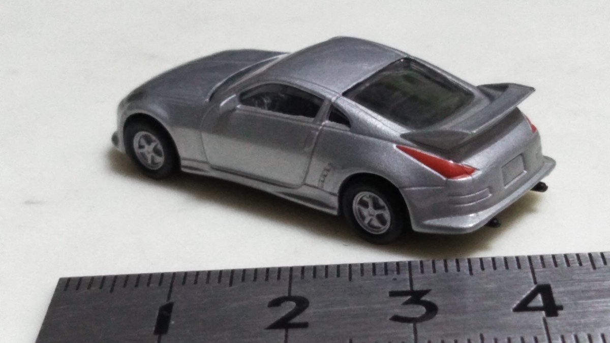 送料１２０円〜京商1:100　ニッサン フェアレディＺ ミニカーコレクション (Z33)S-TUNE GT 2005 シルバー1/100　サークルＫサンクス2152543_画像9