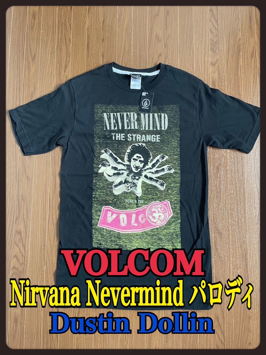VOLCOM WATER STONE SS Tシャツ 新品未使用品、紙タグ付き ブラック ボルコム ニルヴァーナ Nevermind ダスティン・ドリン ライダー_画像1