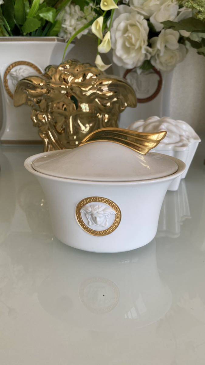 ヴェルサーチェversace Rosenthalローゼンタール小物入れシュガーケース-