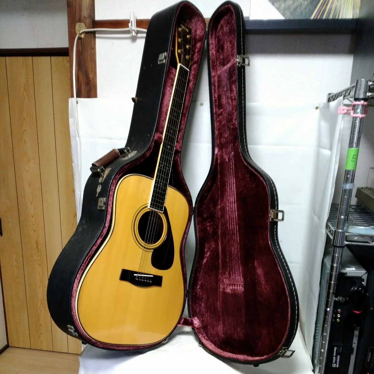 送料無料(１M828)YAMAHA　ヤマハ　L-6　アコースティックギターアコギ　ハードケース付き