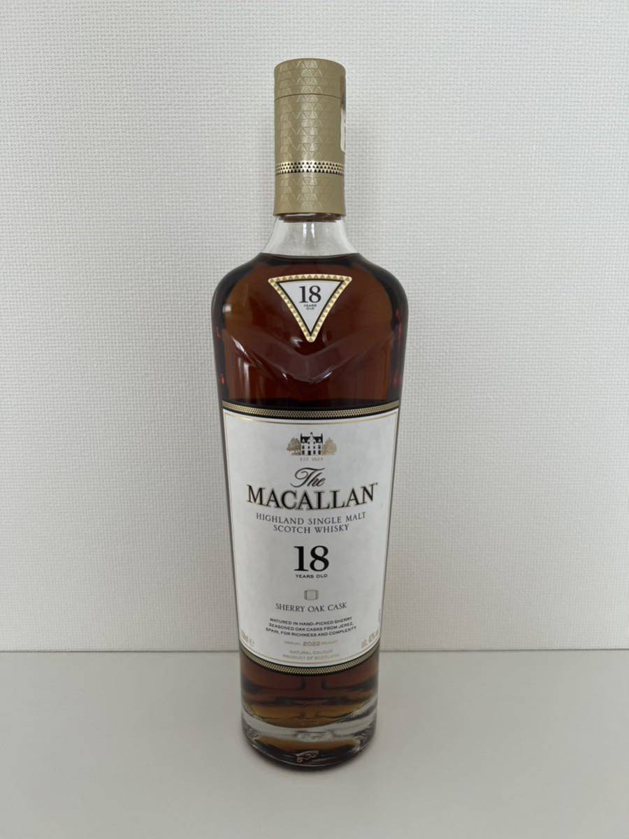 マッカラン 18年 シェリー 43% MACALLAN 18y Sherry 2022 洋酒 | www