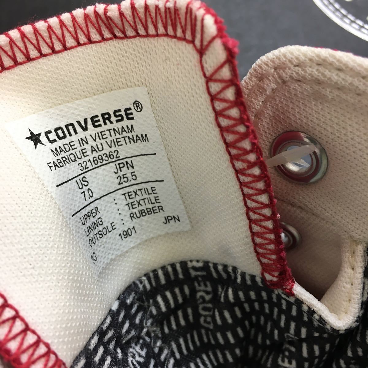 新品未使用 CONVERSE コンバース ALL STAR 100 GORE-TEX OX 赤 US7 25.5cm 赤 レッド スニーカー シューズ オールスター箱あり_画像8