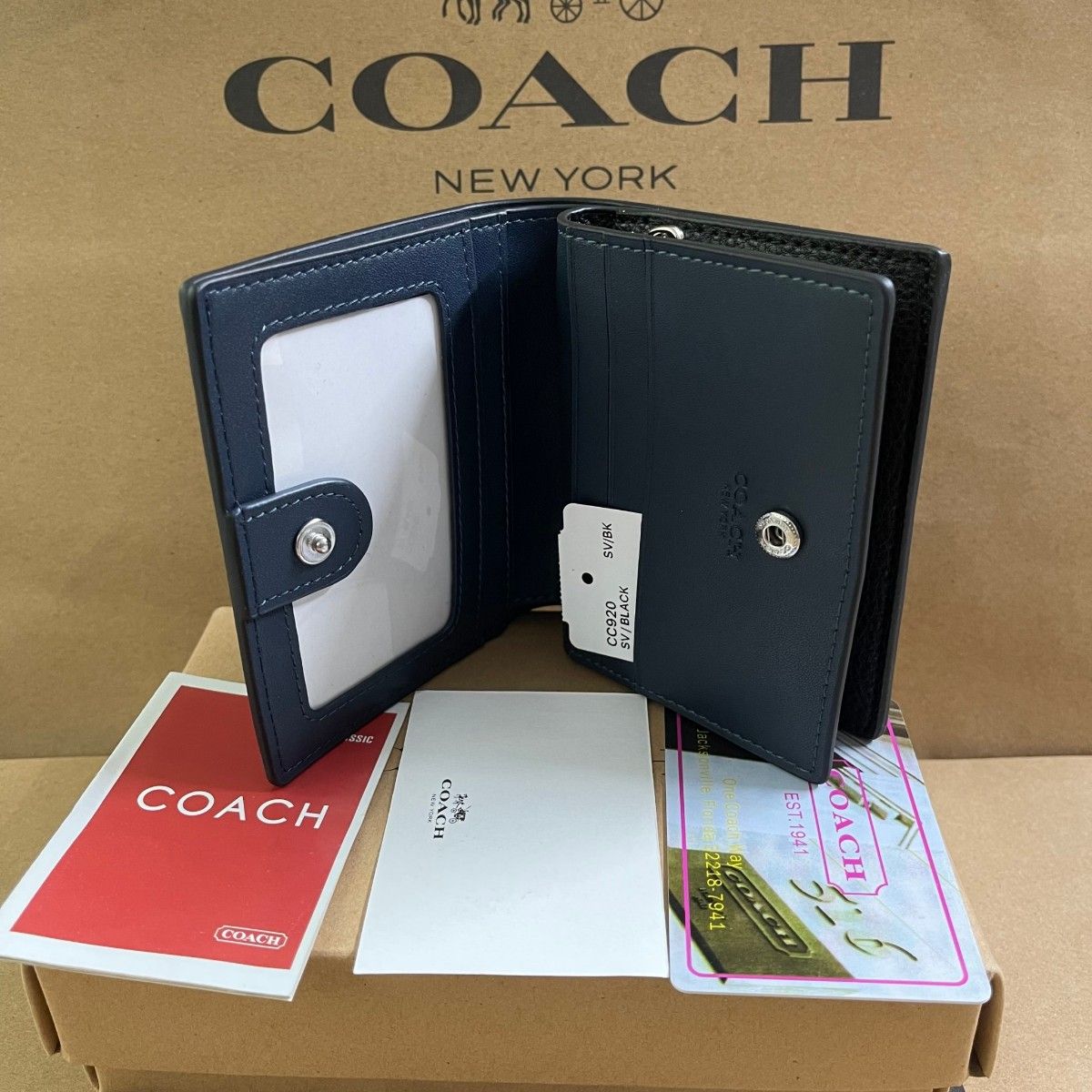 COACH スナップ ウォレット ハッピー ドッグ CC 二つ折り 財布