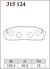 送料無料（離島除く） ブレーキパッド Mタイプ リアセット トヨタ クラウン GS130 LS130 CROWN M315124 DIXCEL ディクセル BRAKE PAD_画像3
