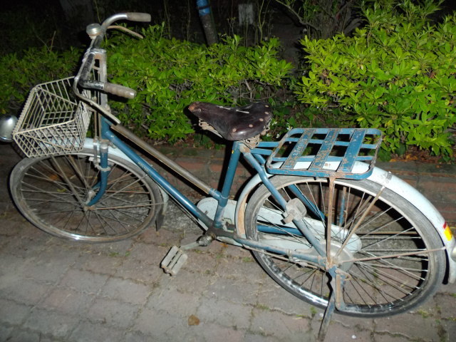 昭和35年（1960年）以前の水谷輪業社（現ミズタニ自転車）製/かなり珍しいブルー&ライトブルーのツートーン／機関良好_画像1
