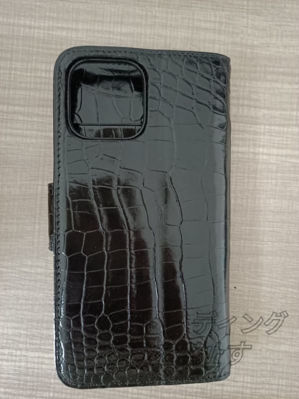 8194円 表裏ワニ革 iPhone14promax クロコダイル 本革 腹革 手帳 8194円 表裏ワニ革 iPhone14promax クロコダイル 本革 腹革 手帳
