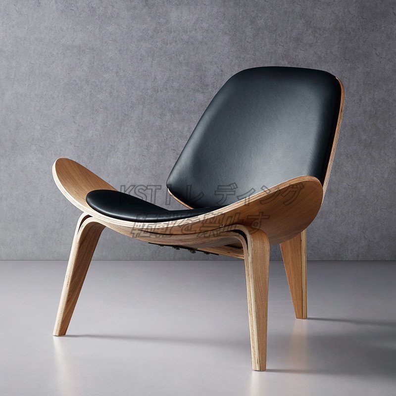 強くお勧め★簡約なデザイナ客間の書斎の 軽豪華な北欧のシングルソファーの椅子の創意的なレジャーの木の椅子