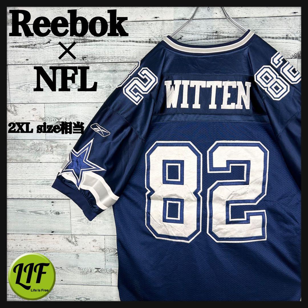 希少】リーボック×NFL 全刺繍 カウボーイズ 半袖 アメフトゲーム 希少】リーボック×NFL 全刺繍 カウボーイズ 半袖 アメフトゲーム