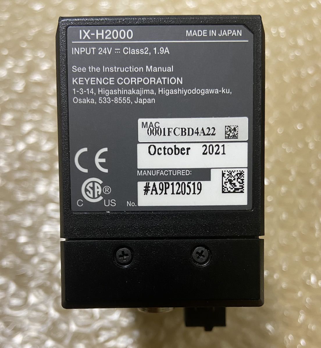 キーエンス センサアンプ IX-H2000 (2021年製) キーエンス センサアンプ IX-H2000 (2021年製)
