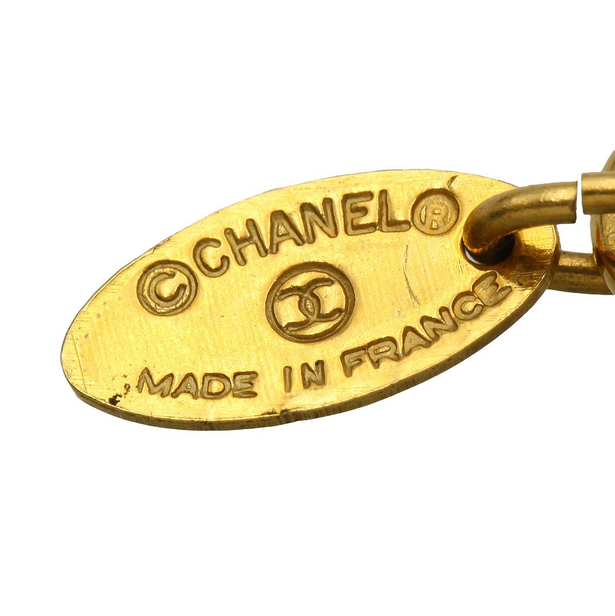 *A2006 прекрасный товар!! Chanel здесь Mark длинный цепь колье 94A Gold цвет CHANEL Vintage женский *