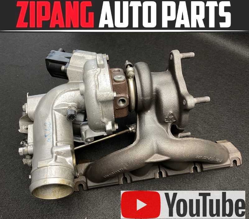 AU078 8J TTクーペ 2.0TFSI レザーPKG BWA 純正 タービン/ターボ エキマニ 付 ◆169723km ★羽 ガタつき無し 【動画あり】○