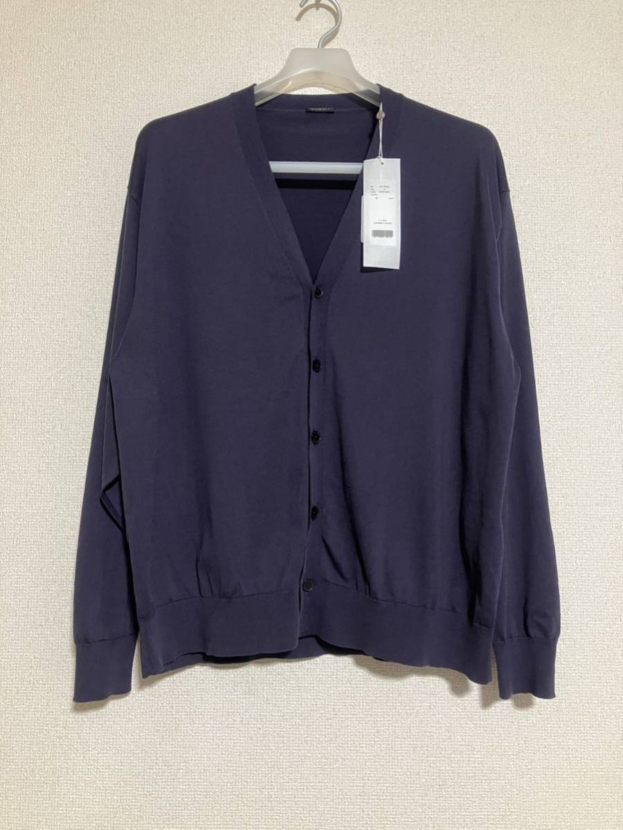 COMOLI コモリ 23SS 18G V NECK CARDIGAN FADE NAVY サイズ3 新品