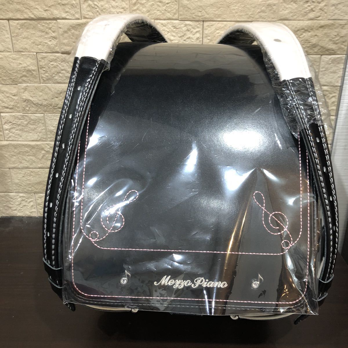 新品未使用タグ付き メゾピアノ mezzo ランドセルカバー付き ブラック