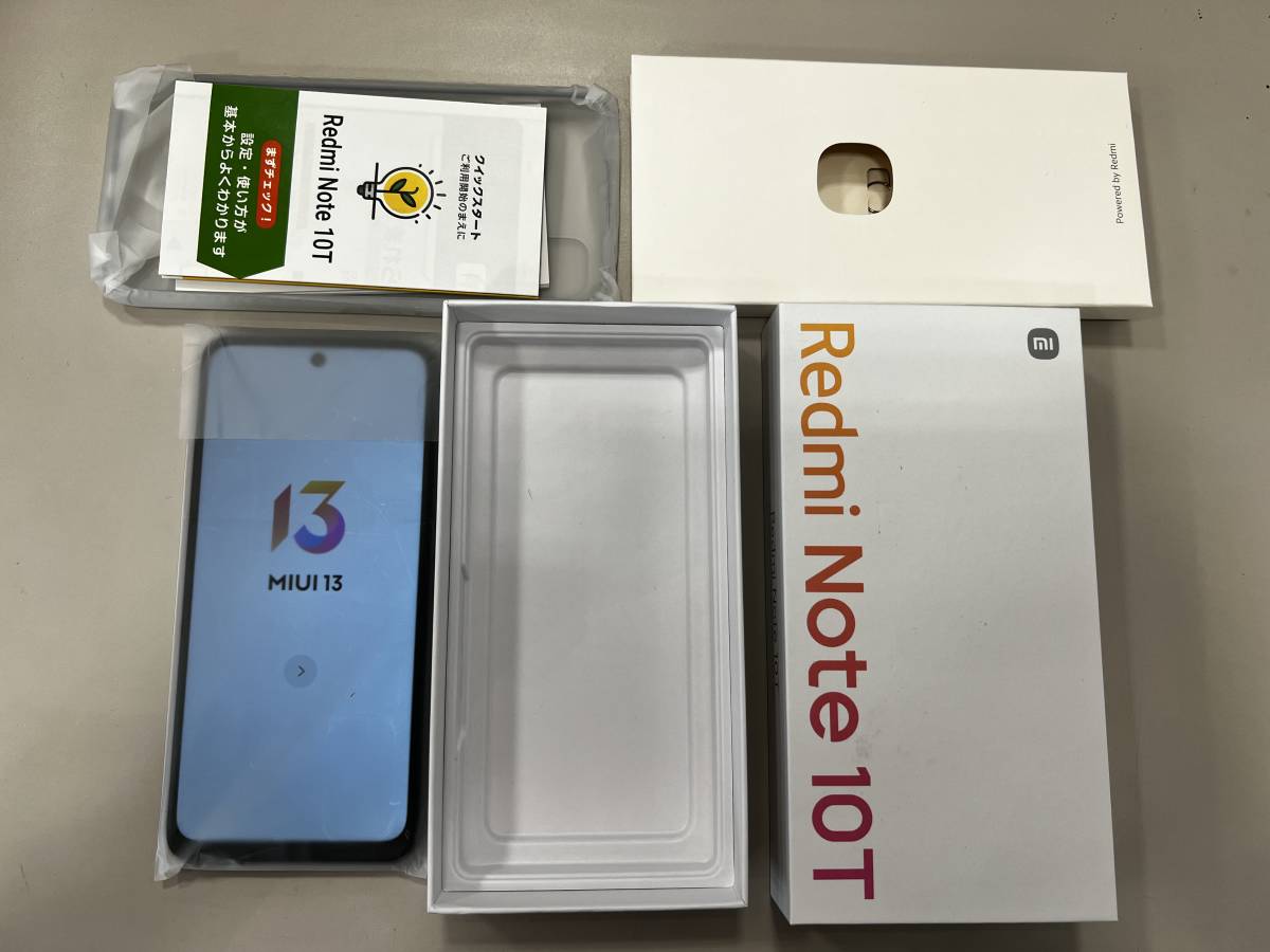 Redmi Note 10T 64GB Azure Black SIMロック解除済み 分割完済済み