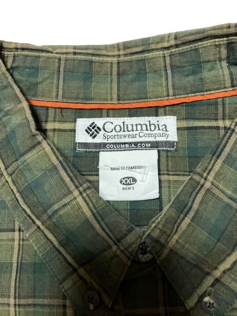 US古着 Columbia オーバーサイズ コットンチェックシャツ sizeXXL【921】_画像5