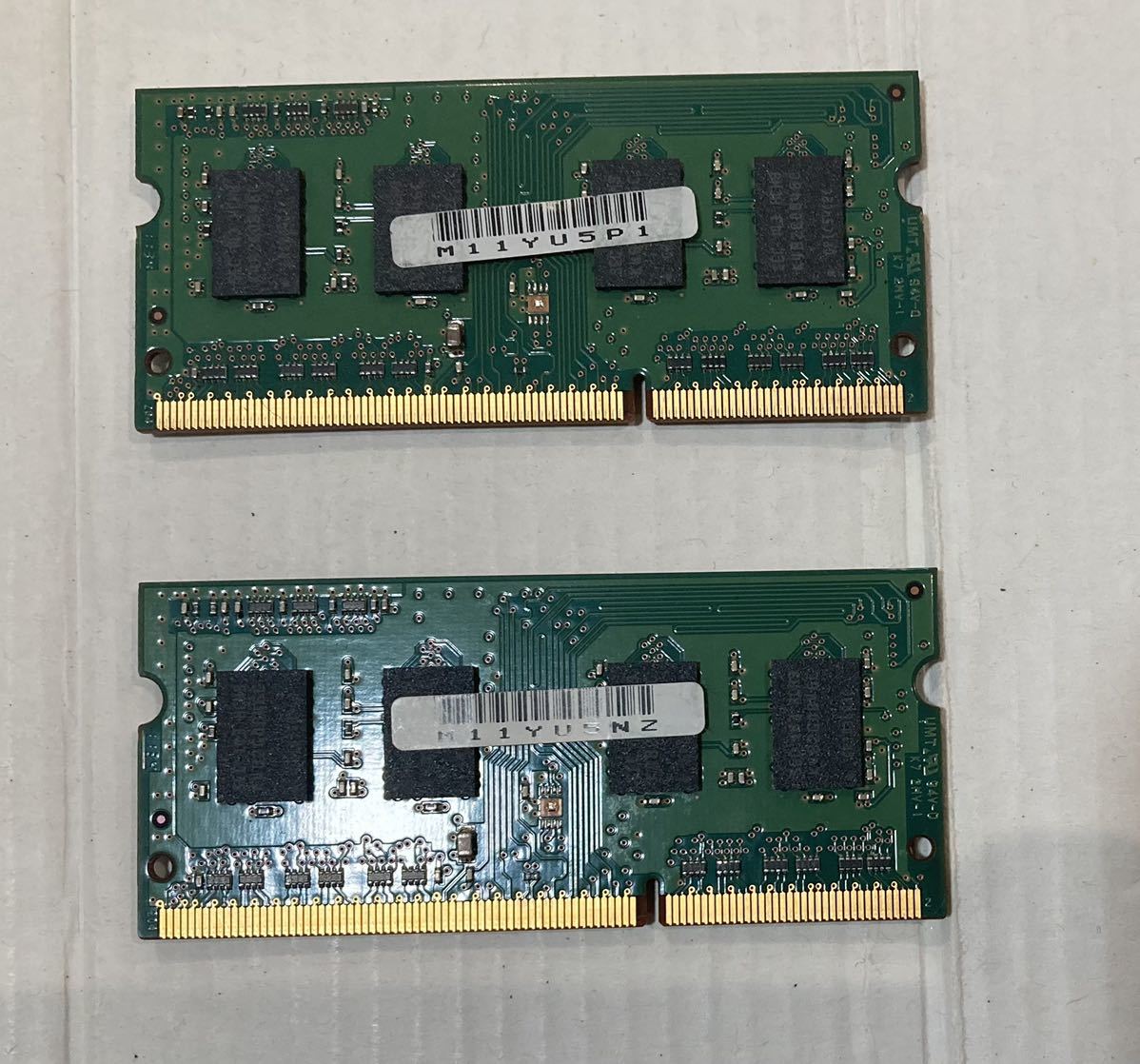 2枚まとめて　SAMSUNG DDR3 2GB PC3-10600S SO-DIMM 204pin_画像2