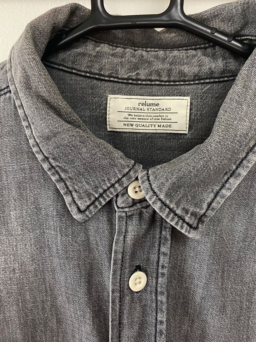 JOURNAL STANDARD relume ダンガリーロングテールシャツ デニム JOURNAL STANDARD relume ダンガリーロングテールシャツ デニム
