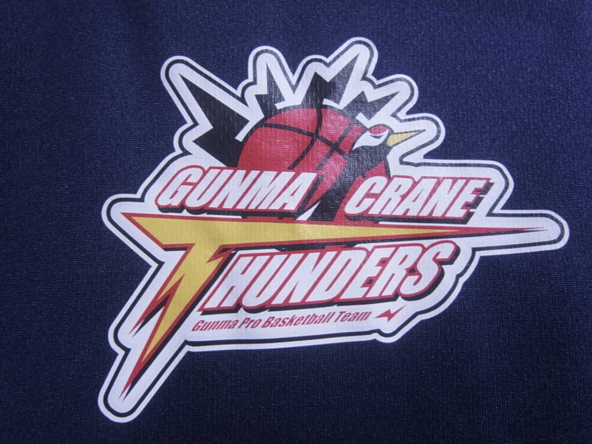 レア★美品★バスケ★Bリーグ★群馬クレインサンダーズ THUNDERS 紺 半袖 速乾 ポロシャツ☆3L_画像9