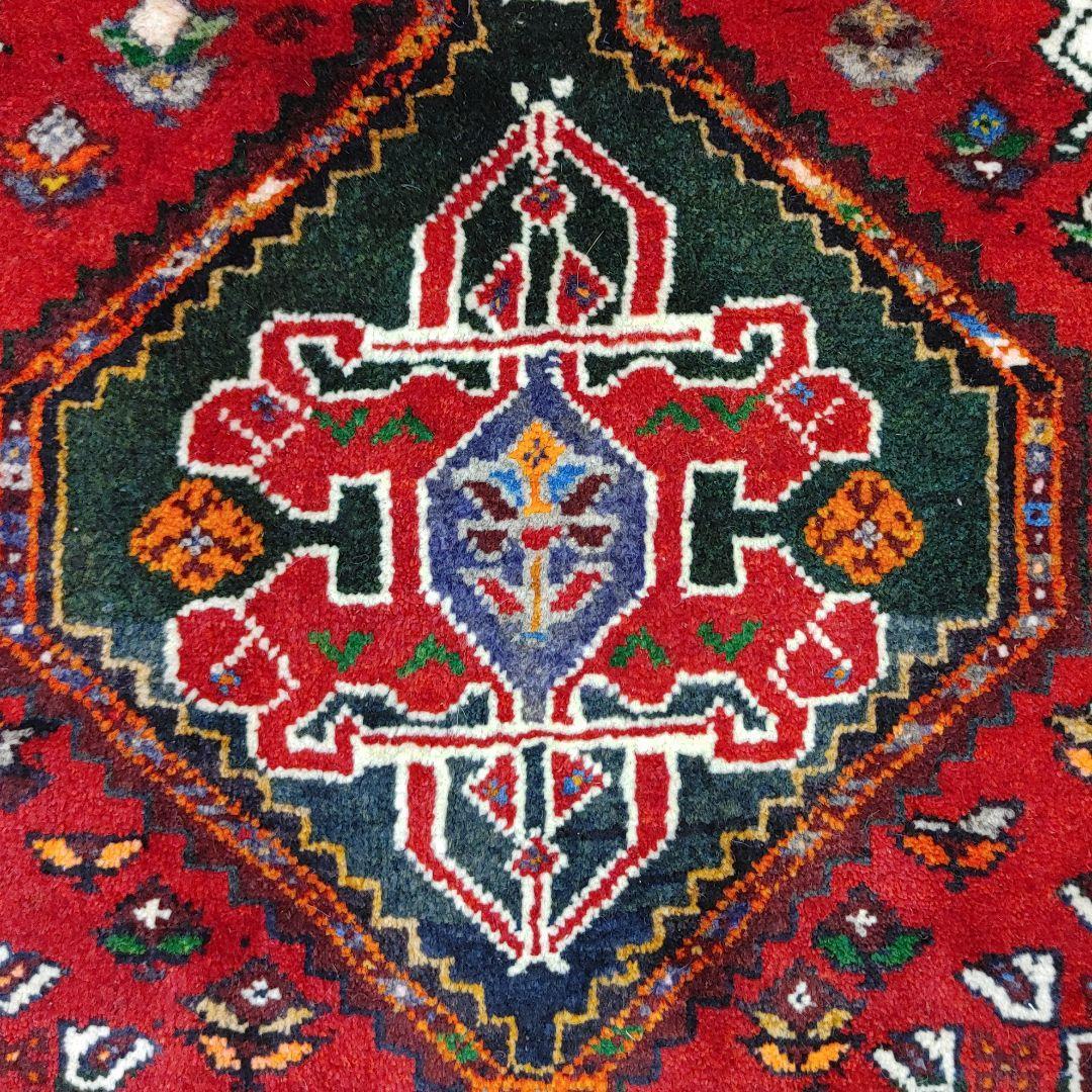 ペルシャ絨毯 AD604 手織り　シーラーズ産 183x125 cm shiraz 未使用_画像6