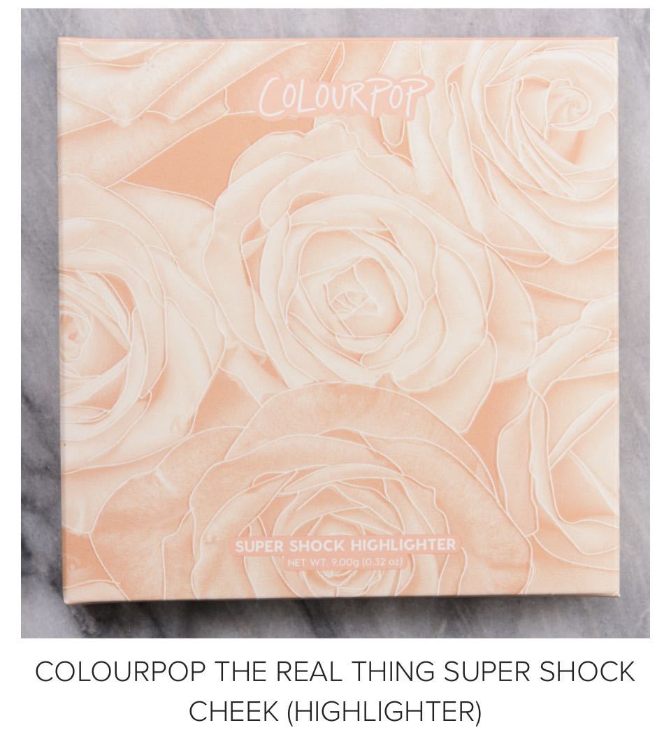 Colourpop super shock highlighter cheek palette カラーポップ ハイライター　チーク　パレット