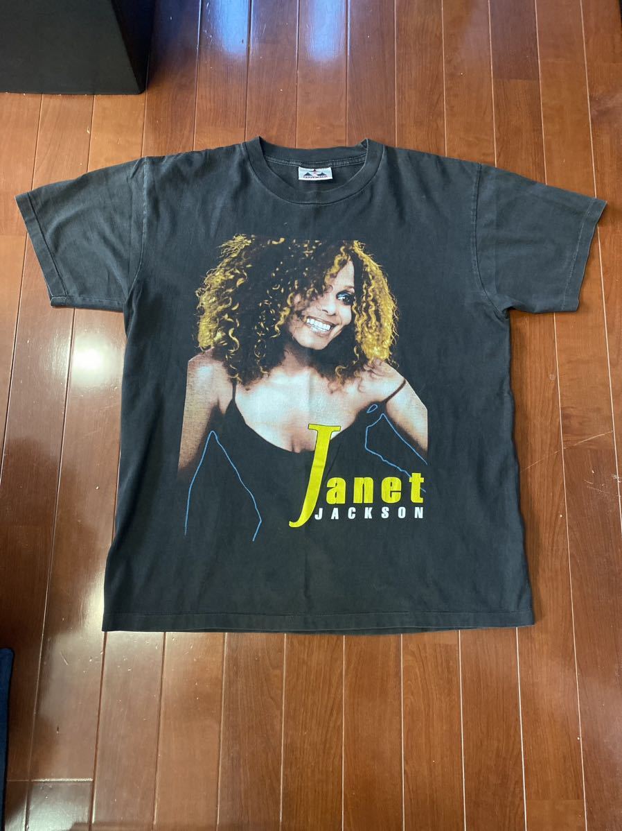 90'S JANET JACKSON Tシャツ　ヴィンテージ　ブラック　ジャネットジャクソン RAP Tシャツ Sade シングルステッチ_画像1