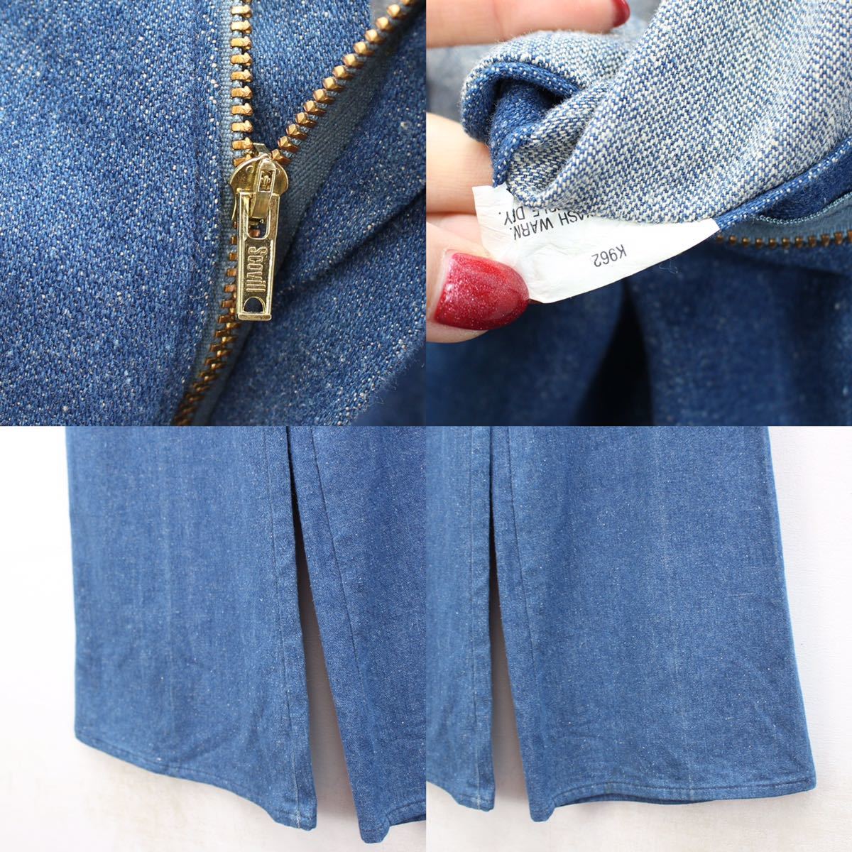 USA VINTAGE DESIGN FLARE DENIM PANTS/アメリカ古着デザインフレアデニムパンツ_画像9