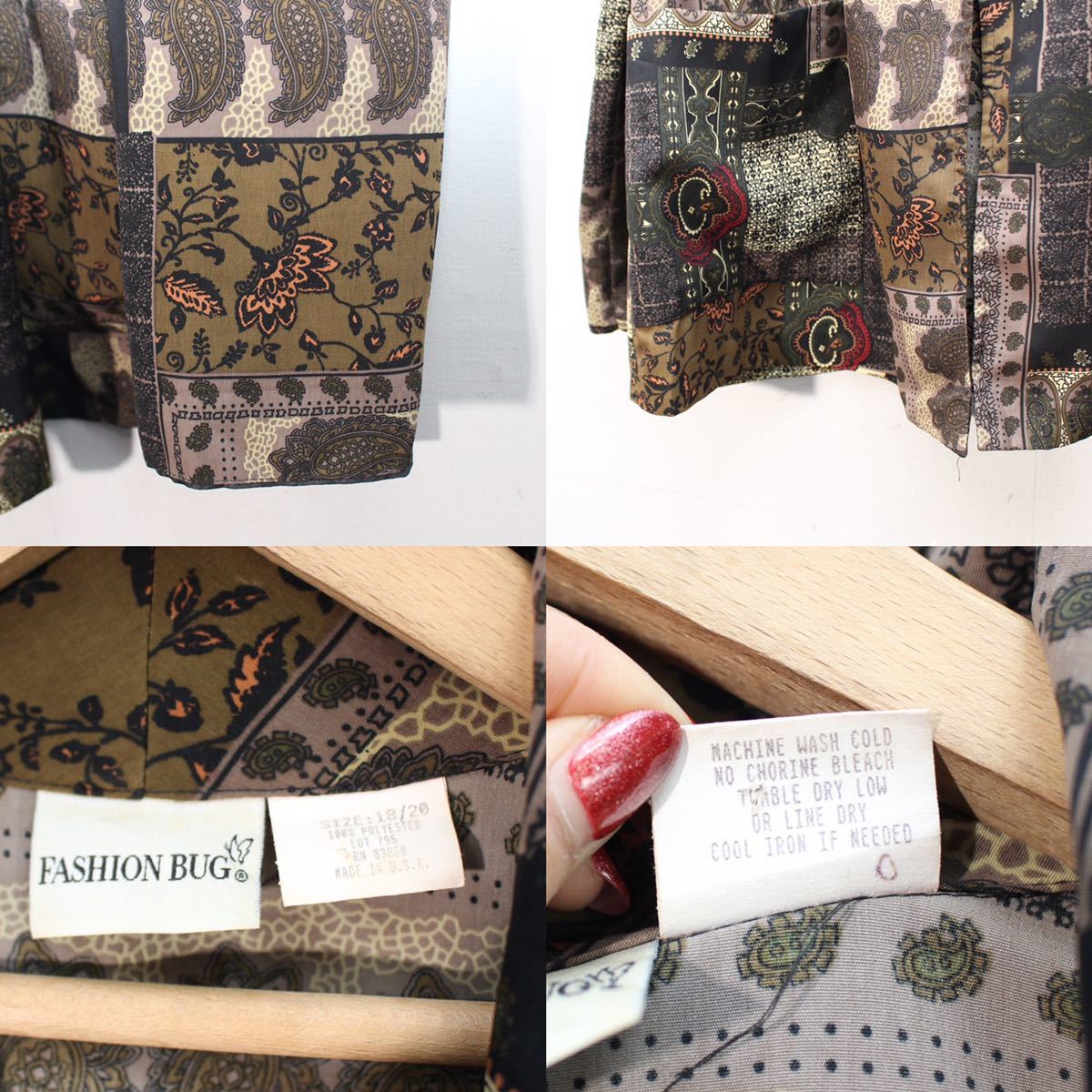 USA VINTAGE CRAZY PATTERNED DESIGN OVER JACKET/アメリカ古着