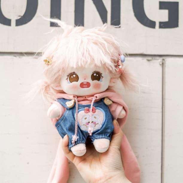 春!ぬい服 パーカーピンク うさ耳 着せ替え ぬいぐるみ 推し活 20cm