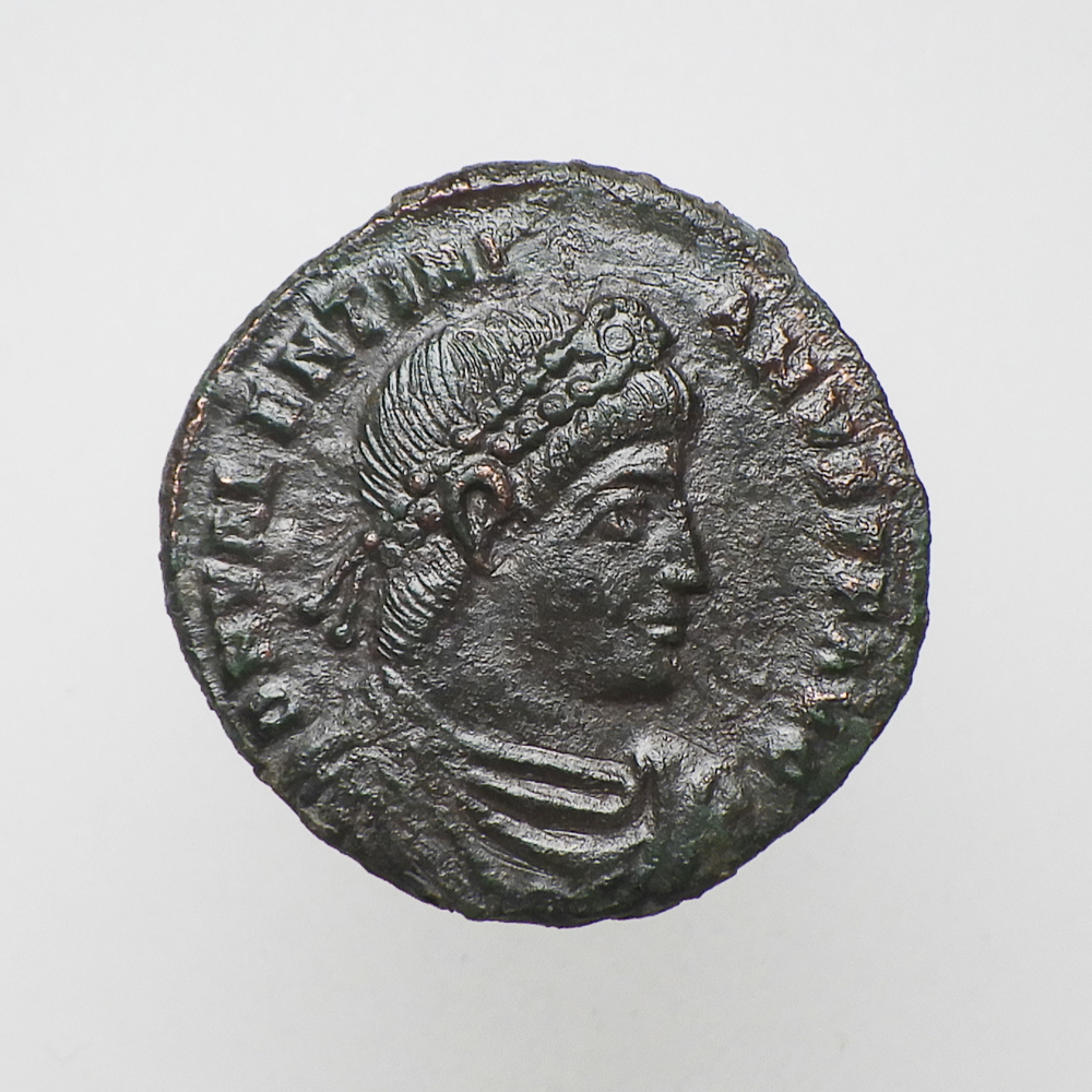 【古代ローマコイン】Valentinian I（ウァレンティニアヌス1世）クリーニング済 ブロンズコイン 銅貨 フォリス(ACfdQuczKc)_画像1
