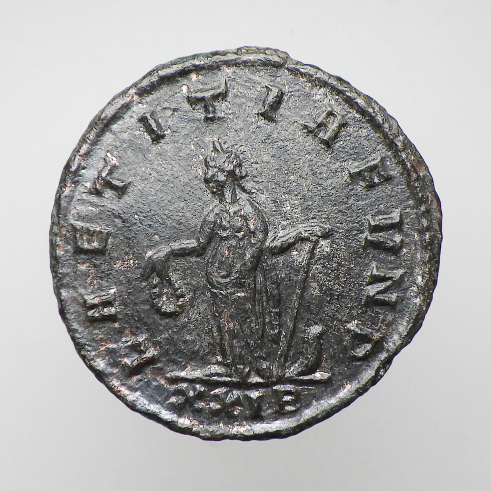 【古代ローマコイン】Tacitus（タキトゥス）クリーニング済 ブロンズコイン 銅貨 アントニニアヌス(W7t95jzU7U)_画像2