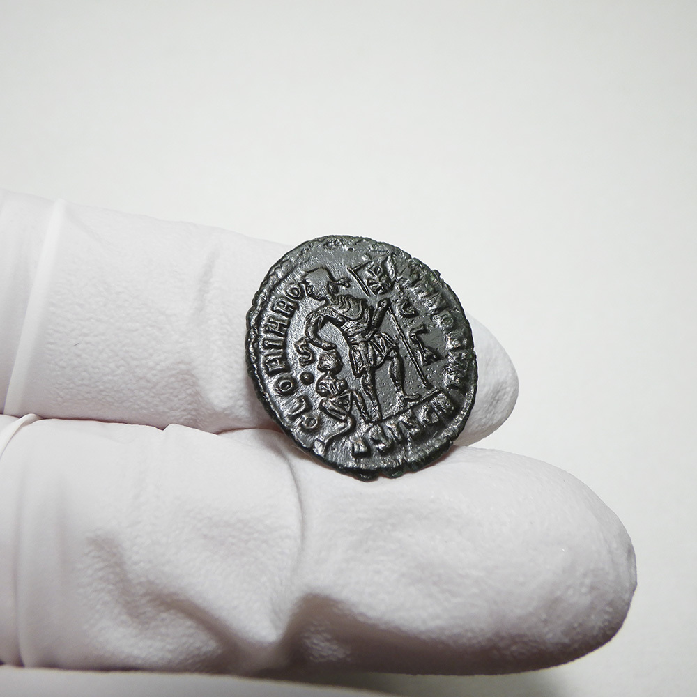 【古代ローマコイン】Gratian（グラティアヌス）クリーニング済 ブロンズコイン 銅貨(w7kbnx832P)_画像8
