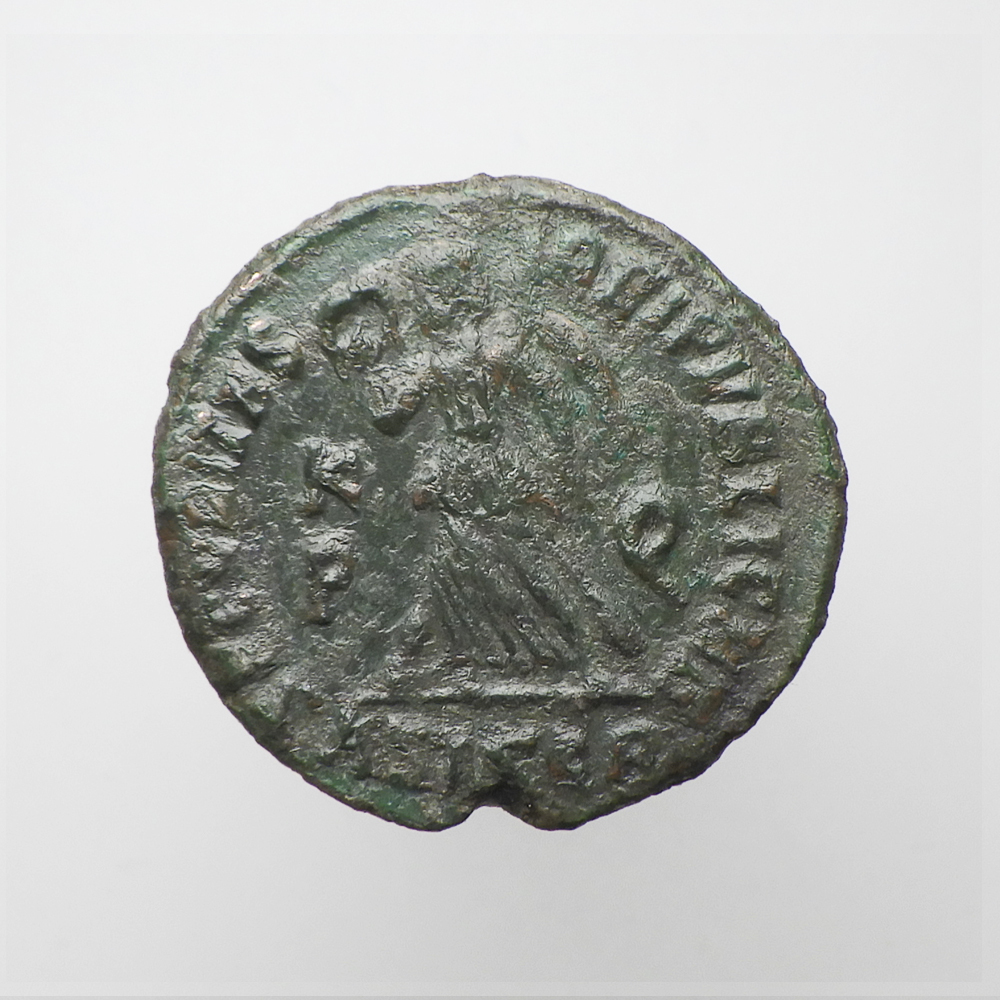 【古代ローマコイン】Valens（ヴァレンス）クリーニング済 ブロンズコイン 銅貨 フォリス(eWjwVtKy64)_画像2