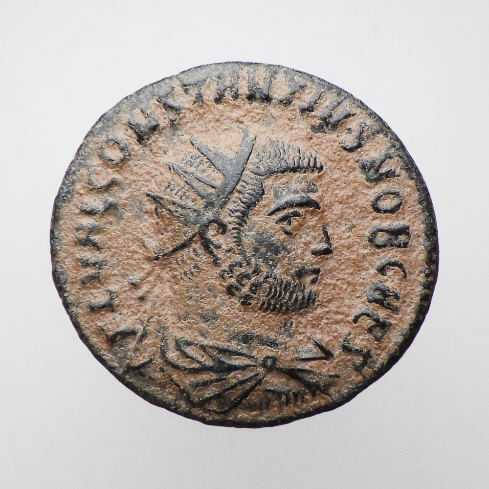 【古代ローマコイン】Constantius I Chlorus（コンスタンティウス・クロルス）クリーニング済 ブロンズコイン 銅貨(m_rKUZGupK)_画像1