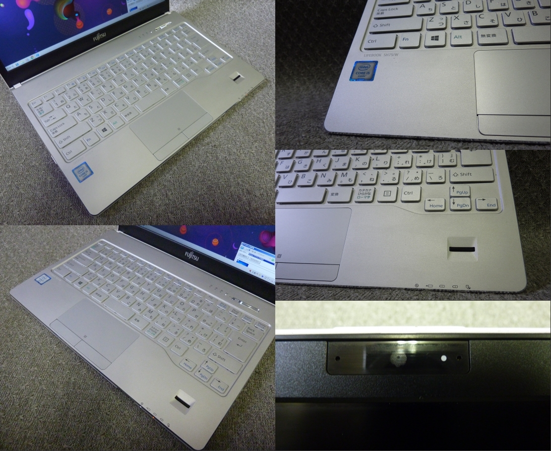 新品SSD240GB Windows7,10,11 選択可 13.3” 1920×1080 富士通 LIFEBOOK SH75/W ★ Core i5-6200U/4GB/DVD/無線/カメラ/リカバリ作成/2047_画像4